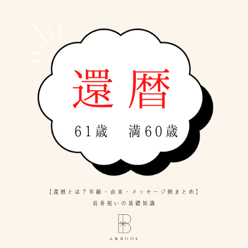 還暦とは？年齢・由来・メッセージ例まとめ｜長寿祝いの基礎知識・…